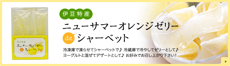 ニューサマーオレンジゼリーシャーベット